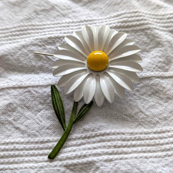 Vintage‎ Daisy Brooch/Pin GD Style - Picture 3 of 4
